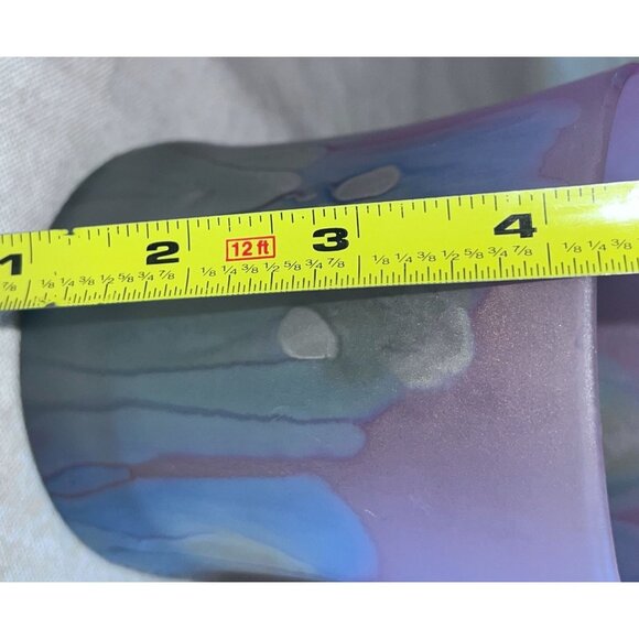 Robert Rueven Art Glass Tumblers Nouveau Art Glass Co Hand-crafted BLU PRP GRN - Picture 10 of 11